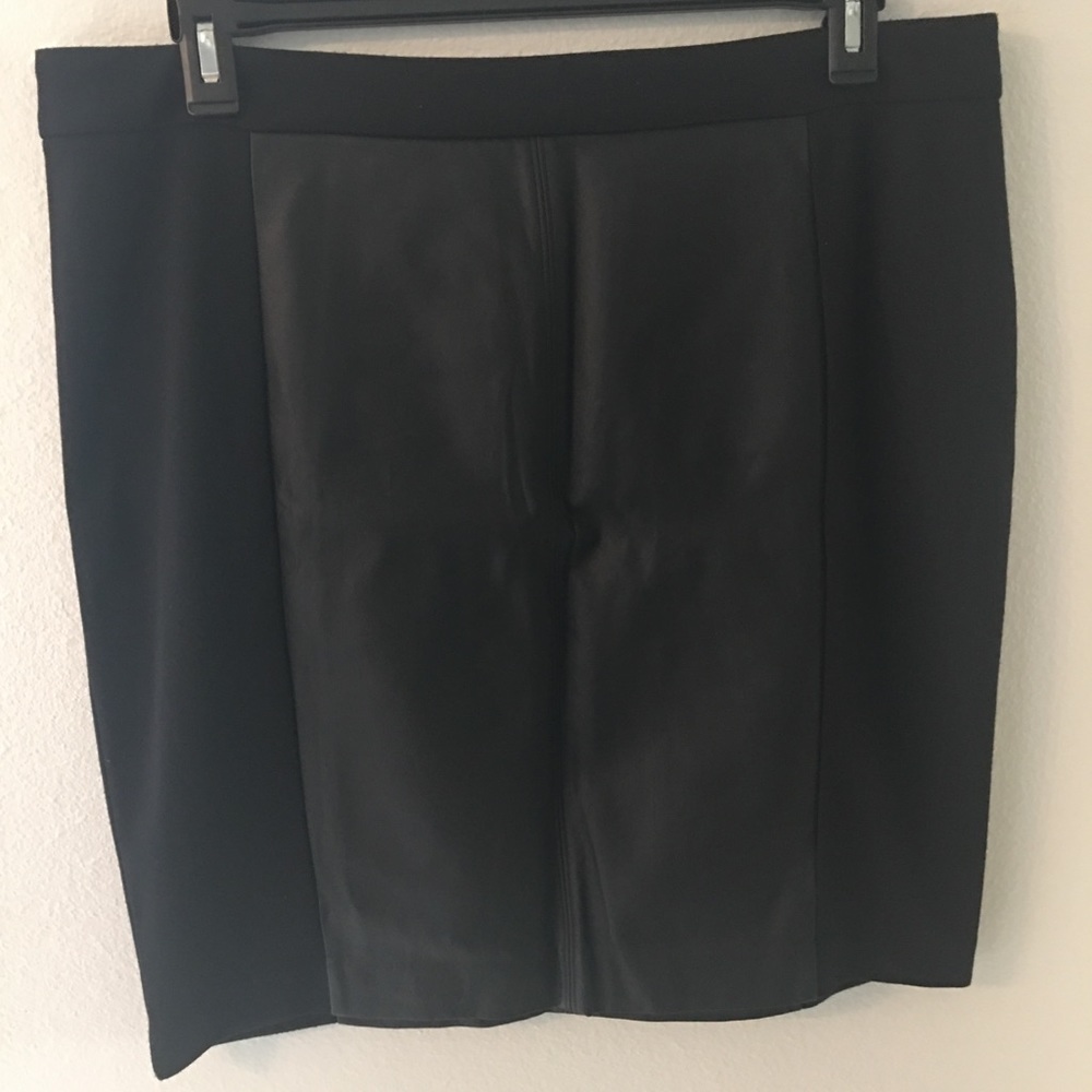 Cute Leather Like Pencil Skirt.